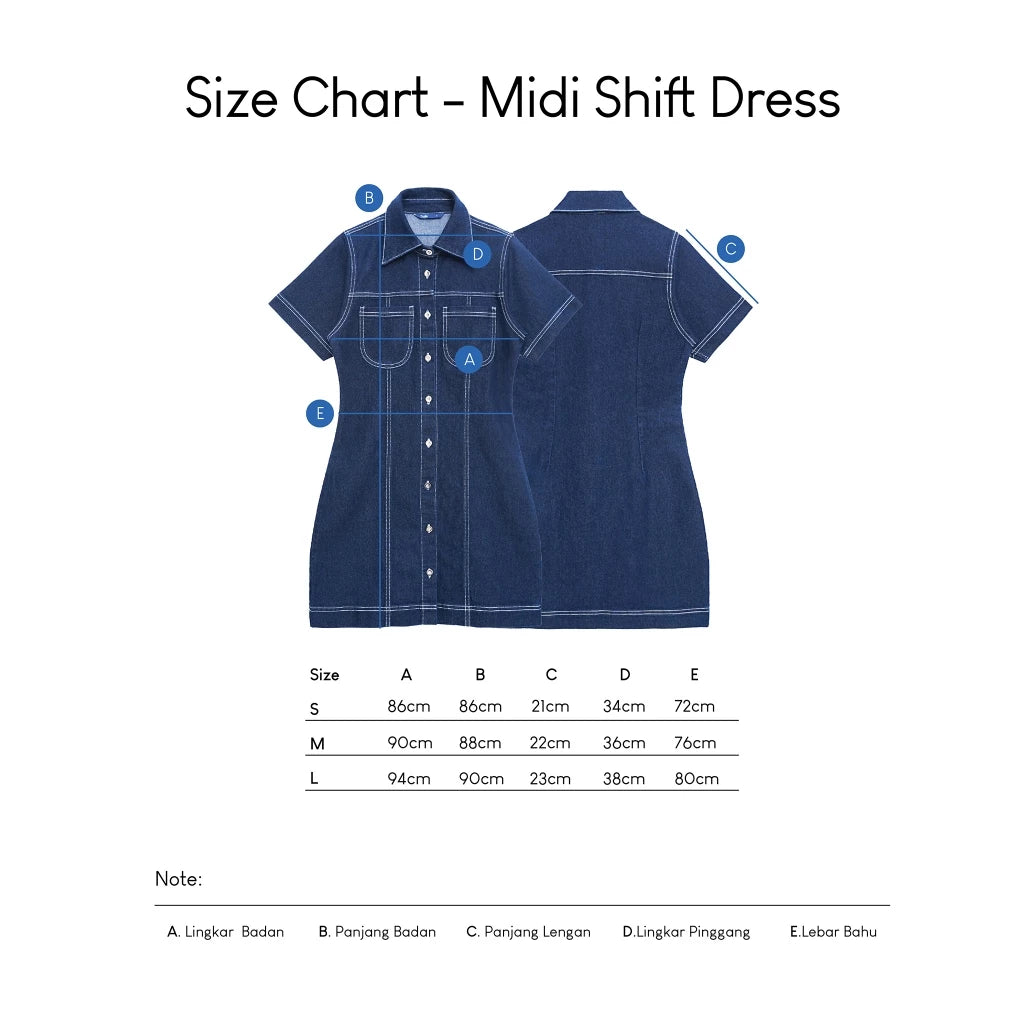 Zara Midi Shift Dress - Daile