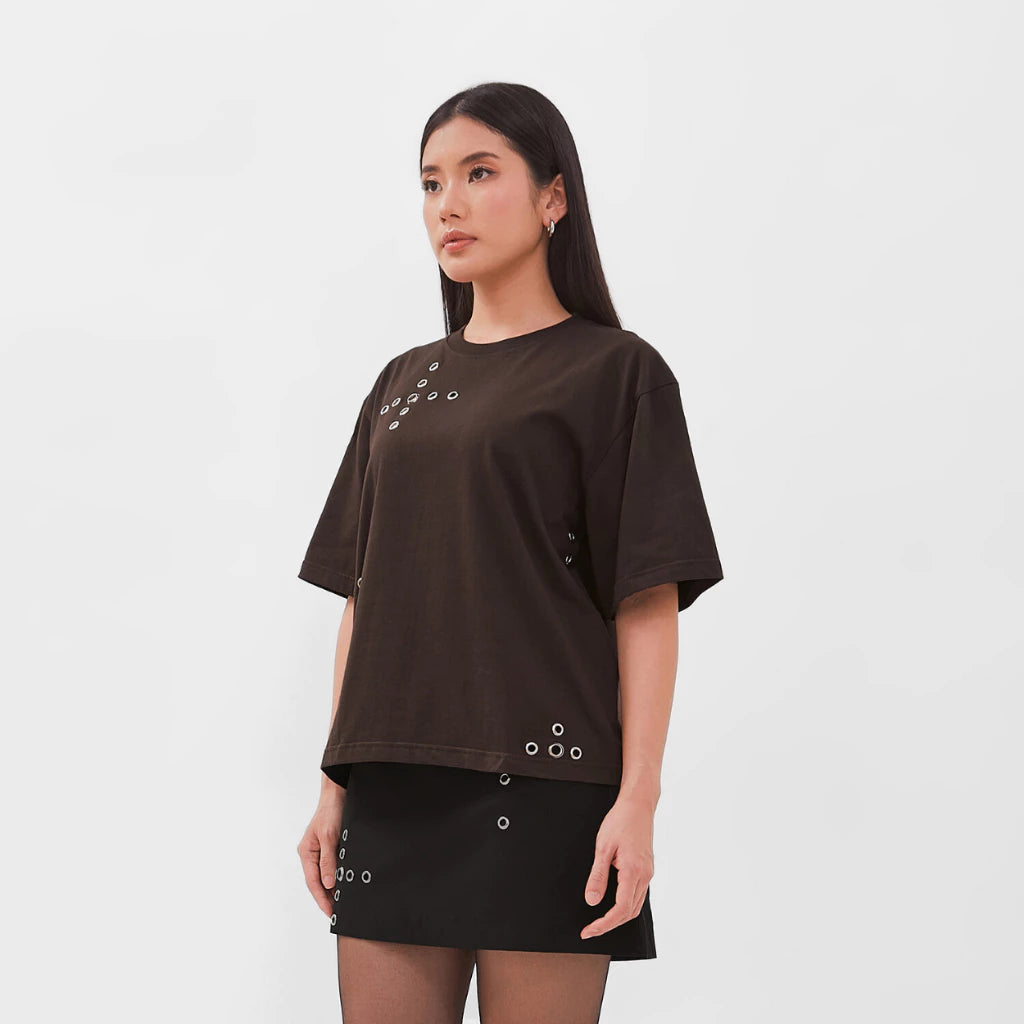 Geila Eyelet T-Shirt - Isoos Studios