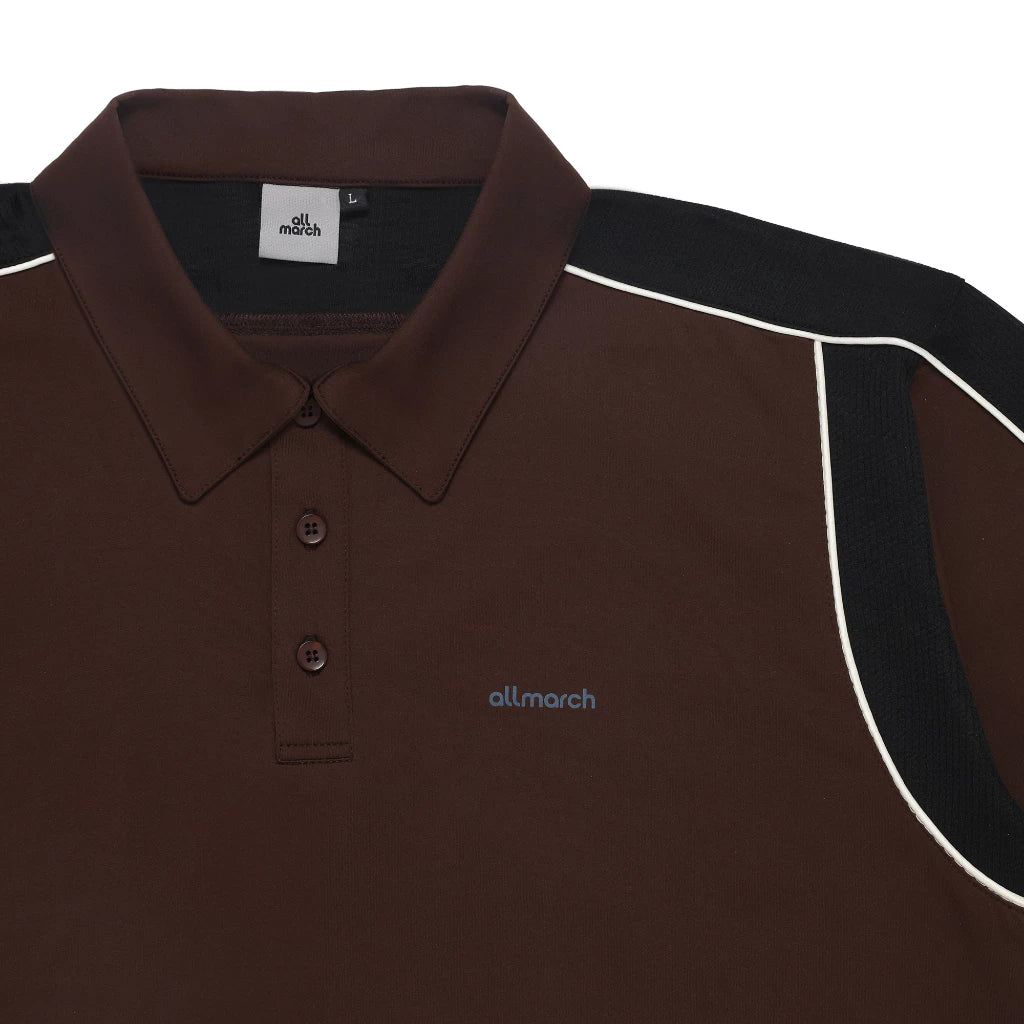 Athleisure Polo Dark Brown - All March