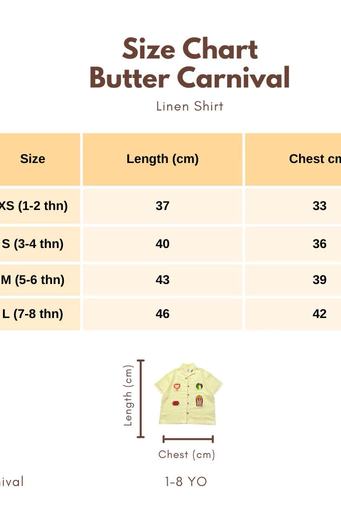 HGL Bambini - Butter Carnival Linen Shirt - Ciao