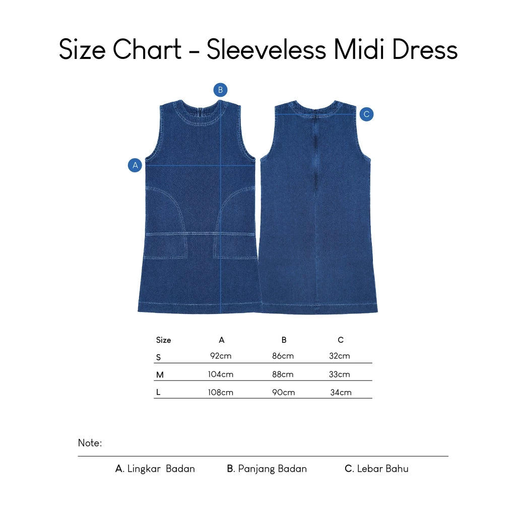 Shea Sleeveless Midi Dress - Daile