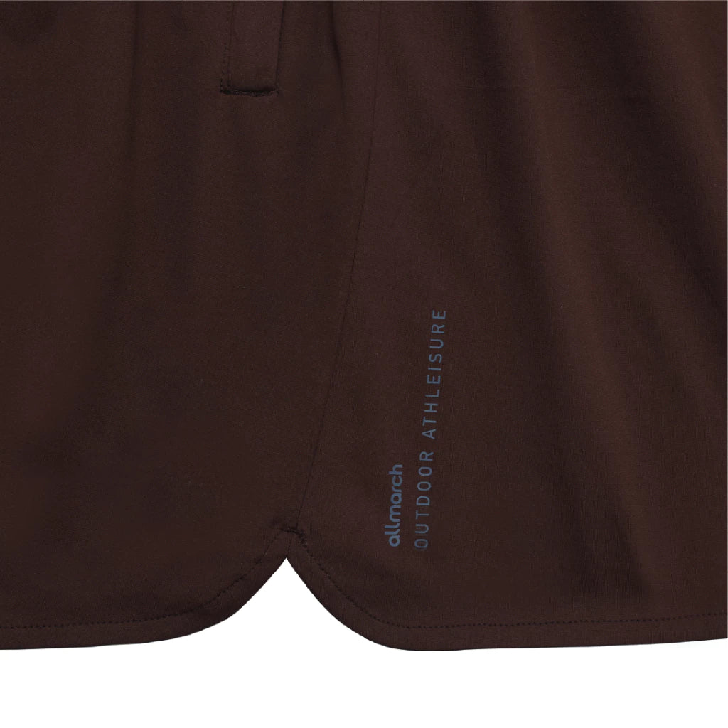 Athleisure Short Pants Dark Brown - All March