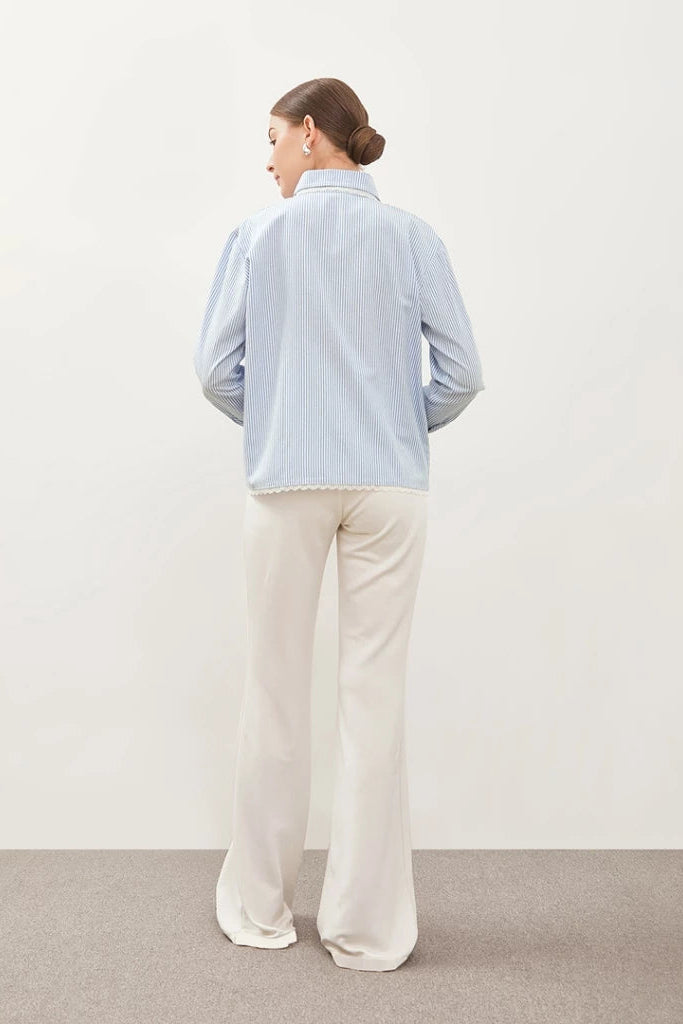 Alice Shirt LS Blue Stripe - Curato Market