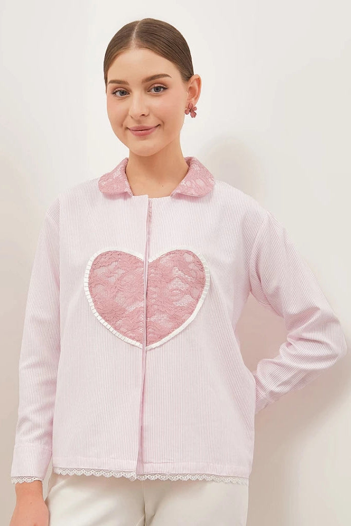 Aurora Shirt Long Sleeve Pink - Curato Market