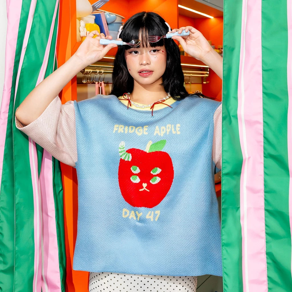 Fridge Apple Knitted T-Shirt - Oh.Irv