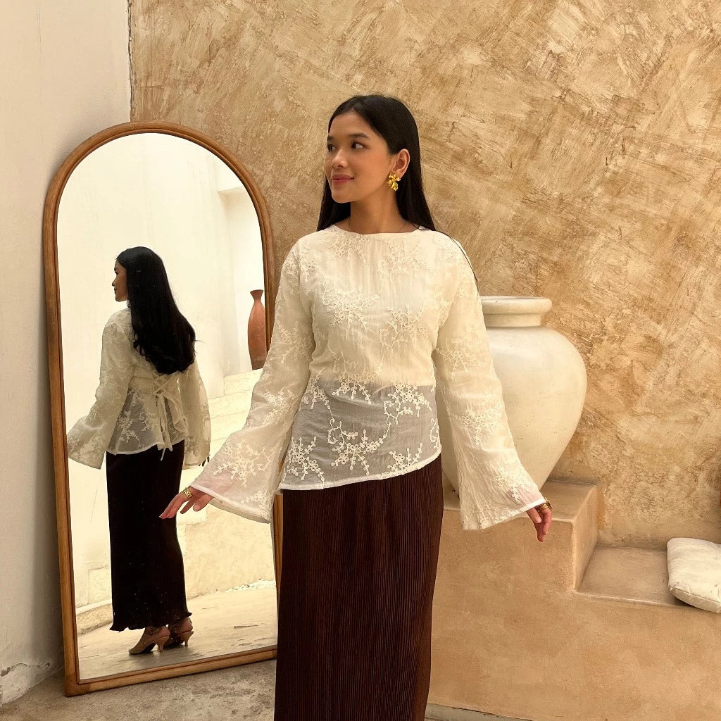 Azea Asymmetrical Lace Top - Bling It On