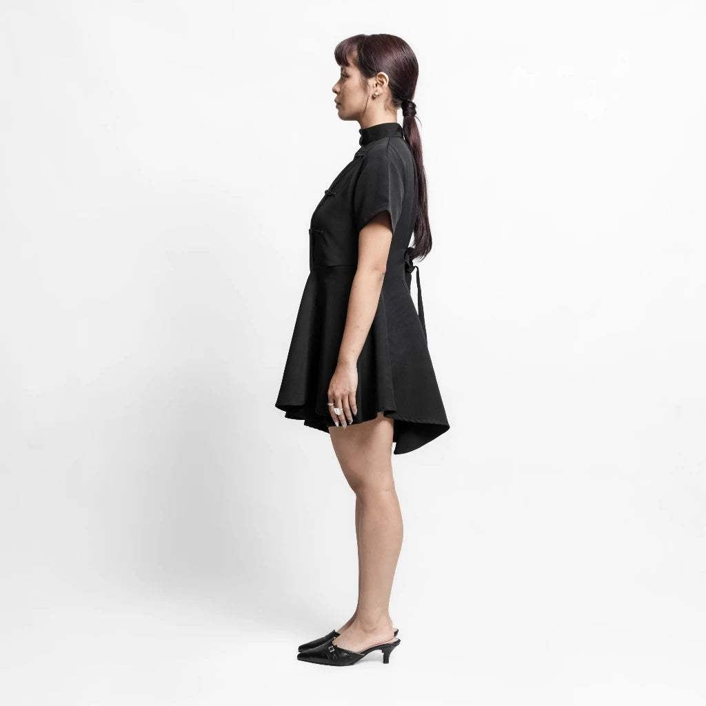 Ciel Midi Dress Black - Isoos Studios