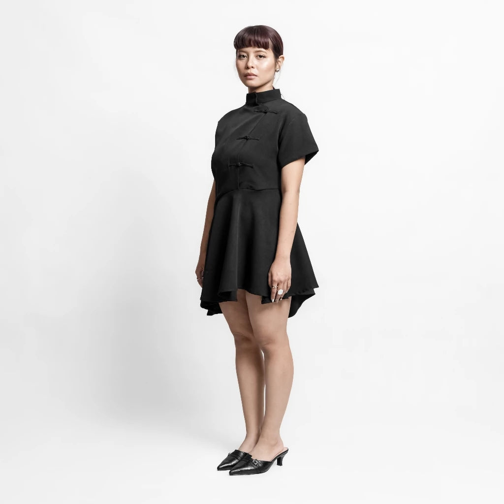 Ciel Midi Dress Black - Isoos Studios