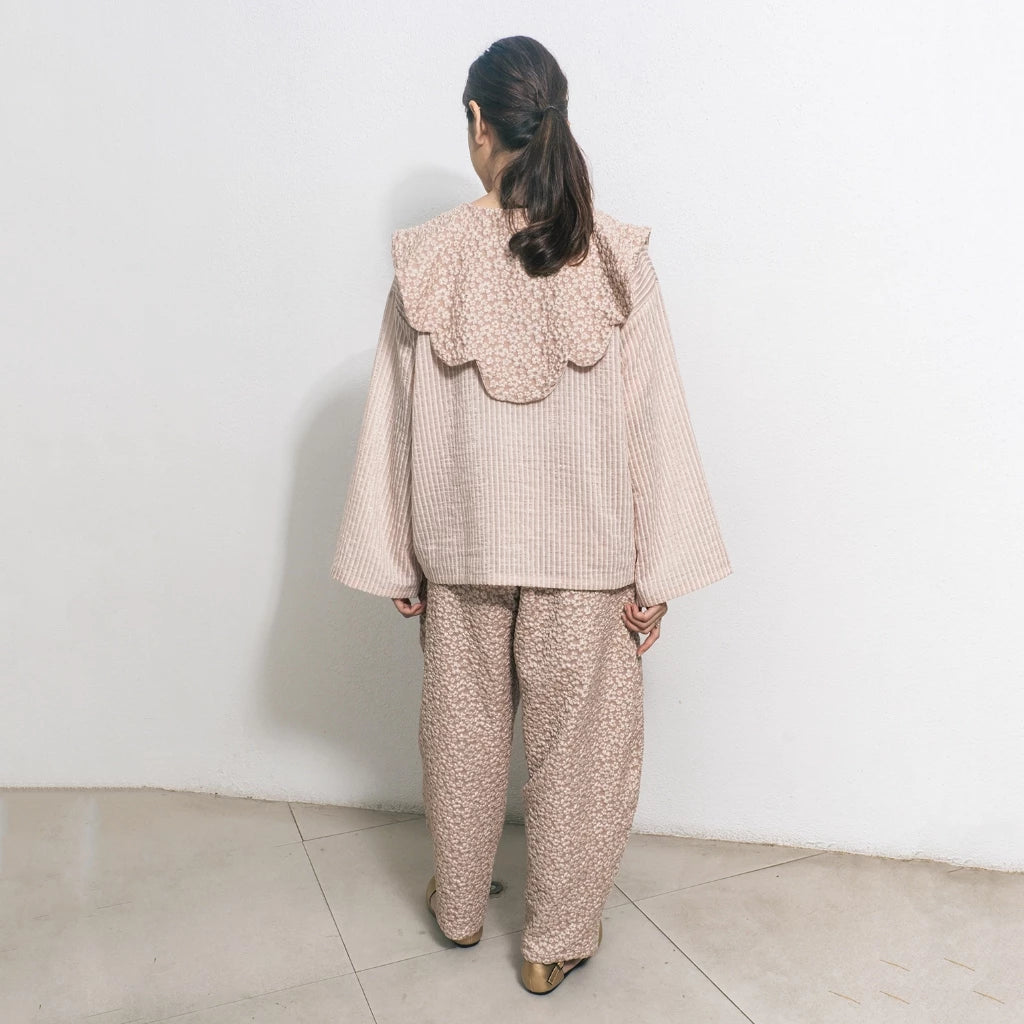 Layered Jacq Kimono Outer Creme - Aumone