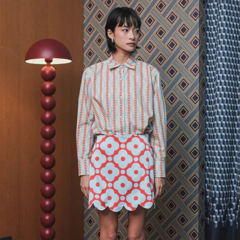 Manhattan Shirt Cherry Sky - Kyrra