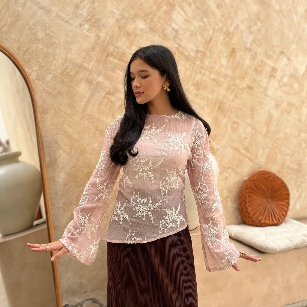 Azea Asymmetrical Lace Top - Bling It On