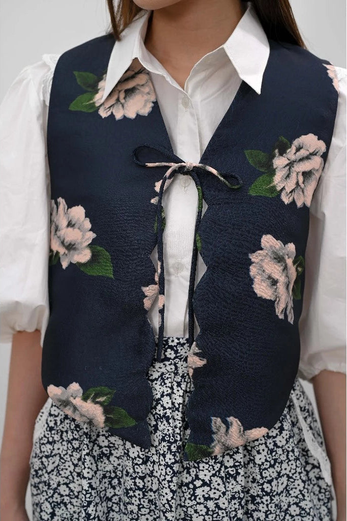 Dira Vest Navy Blue - Alexalexa