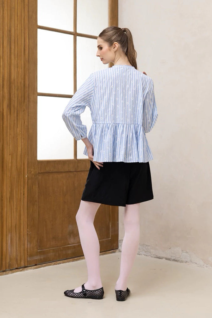 Kelly Fleur Blouse Light Blue - Saya Saya