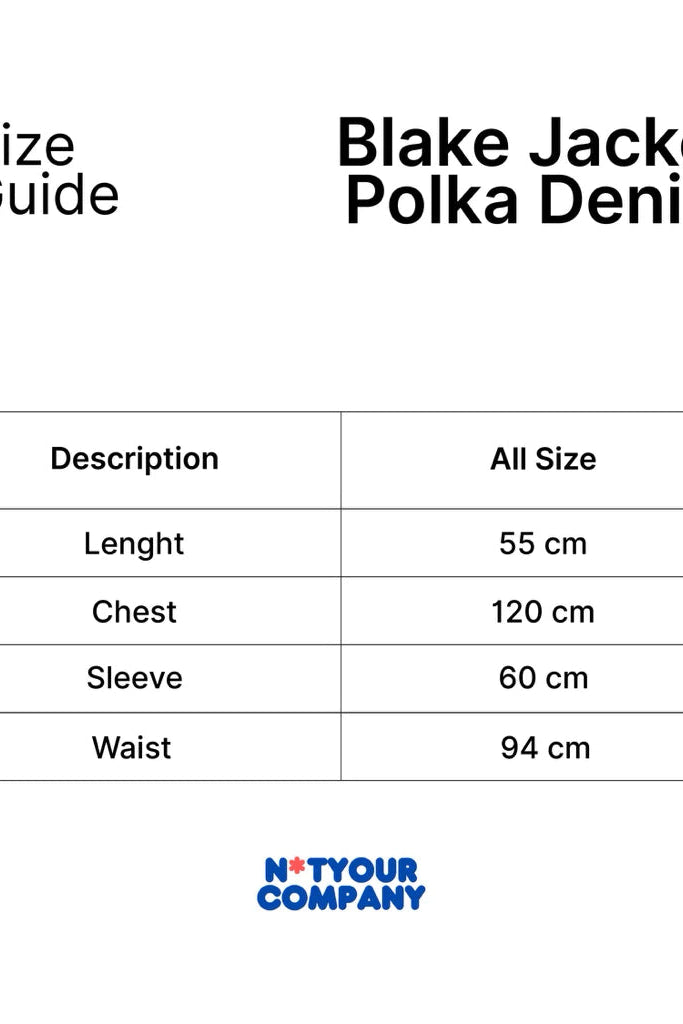 Blake Jacket Polka Denim - Not Your Company