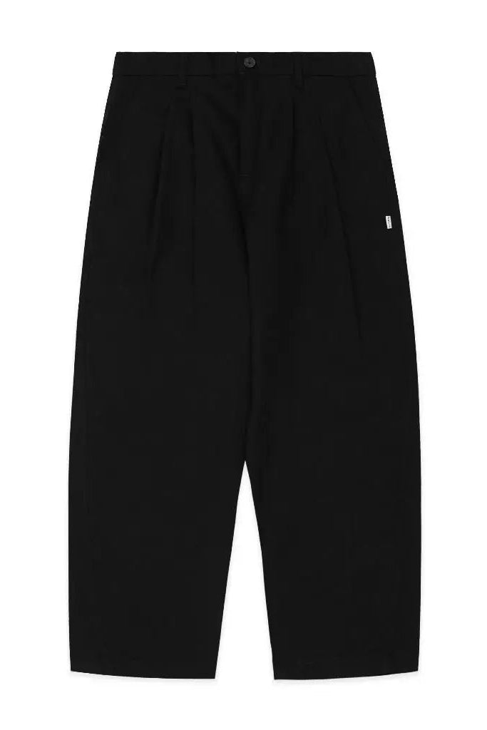 Two Tucked Barrel Pants Black - Nature Of Mind