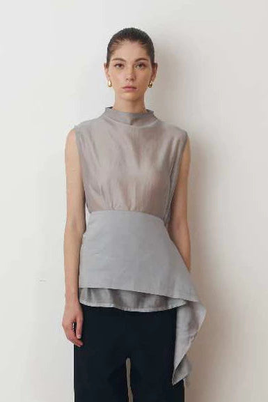 Glasse Blouse Grey - Morningsol
