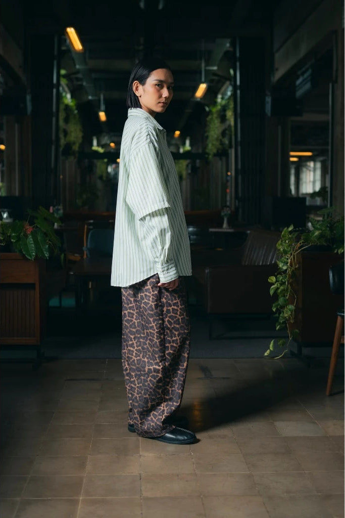 Gemz Shirt Stripe Green - Basico