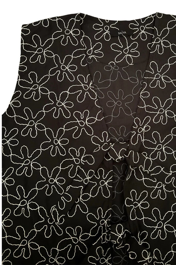 Fleur Vest Black - Saya Saya