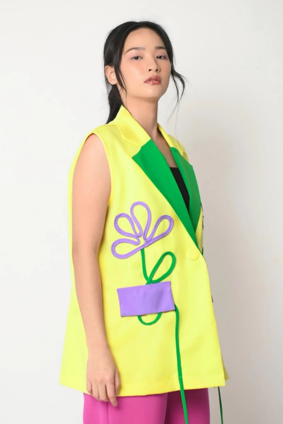 Lily Vest Yellow - Senora The Label