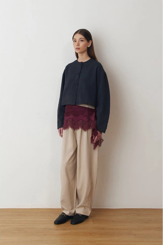 Lace Apron Maroon - Morningsol