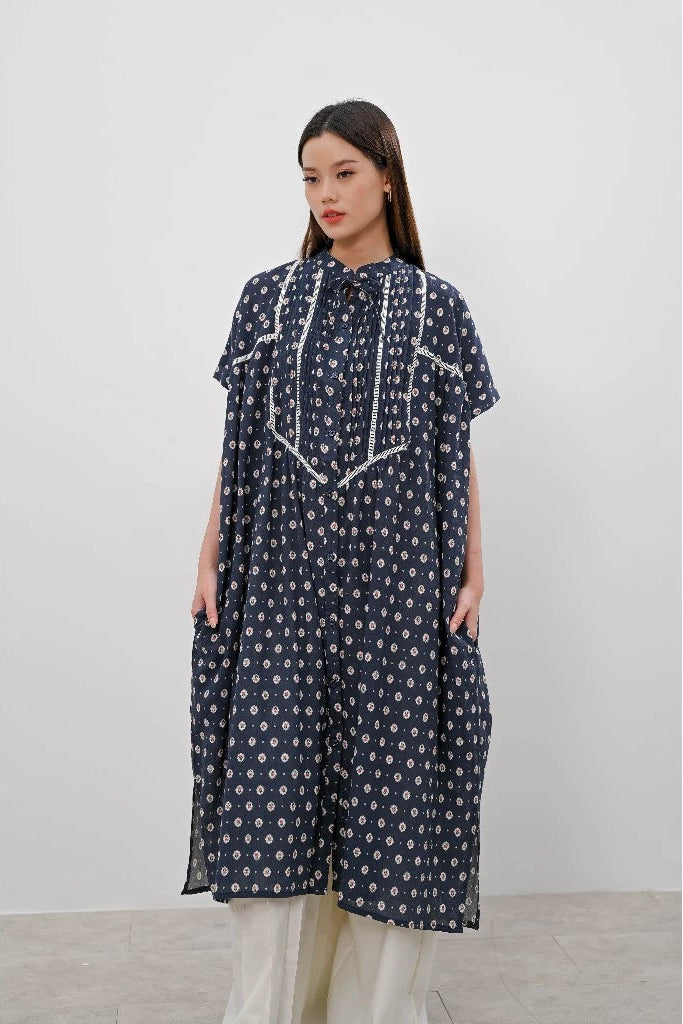 Vanya Tunic Navy Blue - Alexalexa
