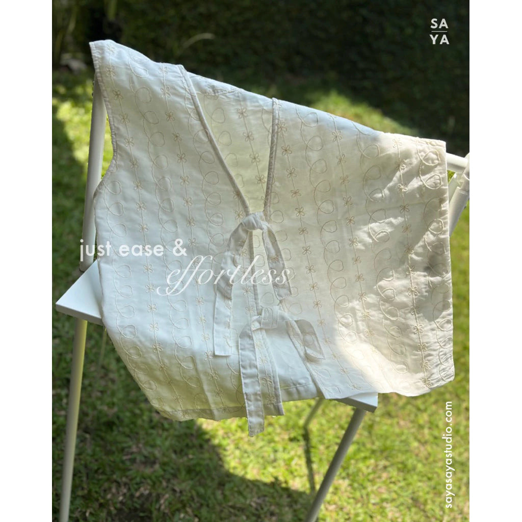 Fleur Vest White - Saya Saya