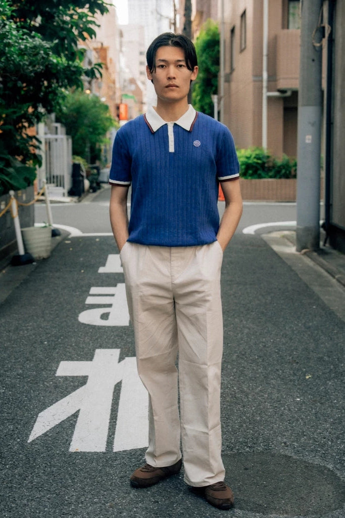 Oxford Society Weston Knit Polo Maroon - Oxford Society