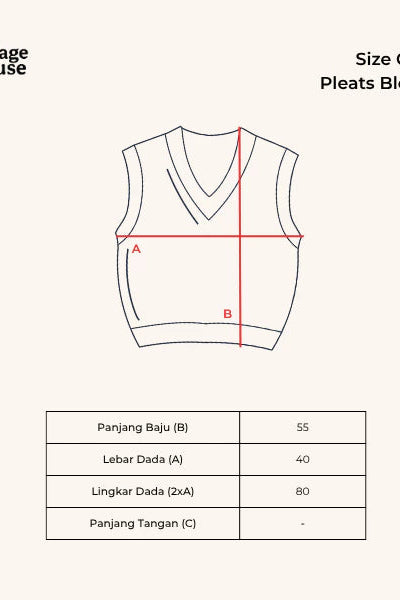 Pleats Bloom Vest Pink - Vintage House