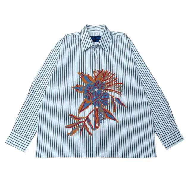 Sora Stripes Shirt Blue - Eotes