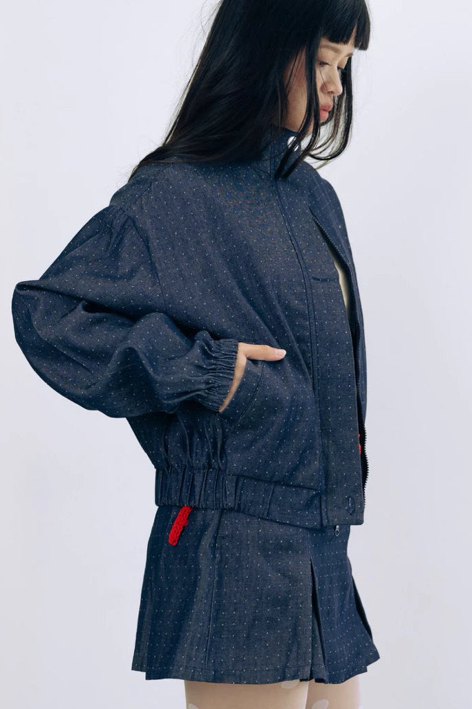 Blake Jacket Polka Denim - Not Your Company