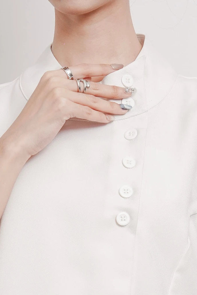 Caela Sleeveless Top White - Isoos Studios