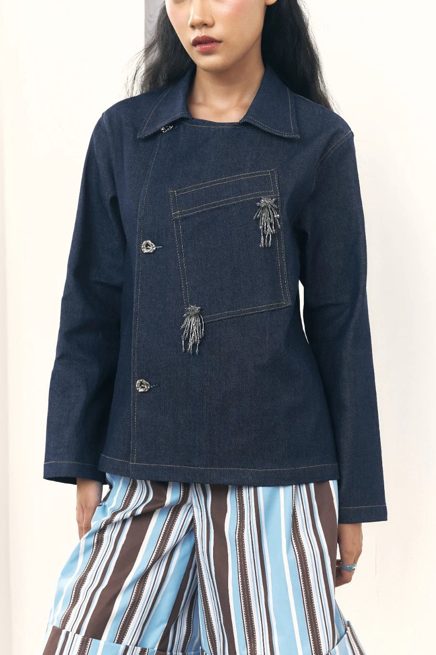 Posie Palma Jacket Denim - LR Studio