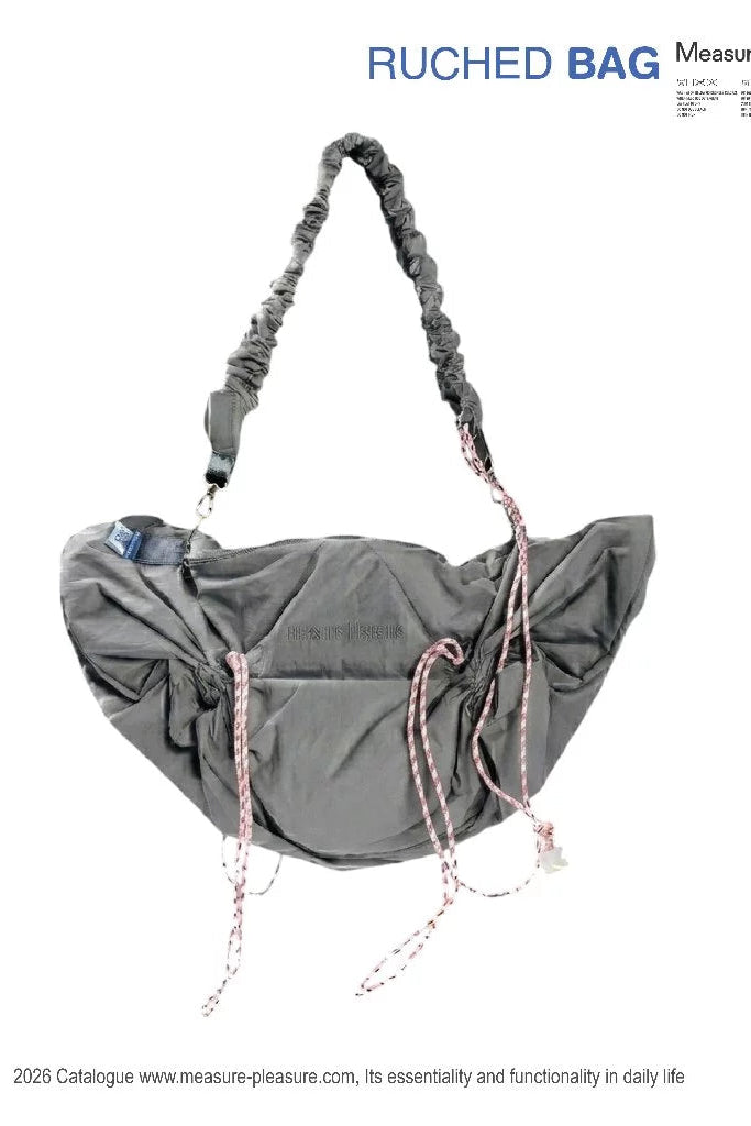 Ruched Bag 306 Dark Grey - Measure Pleasure