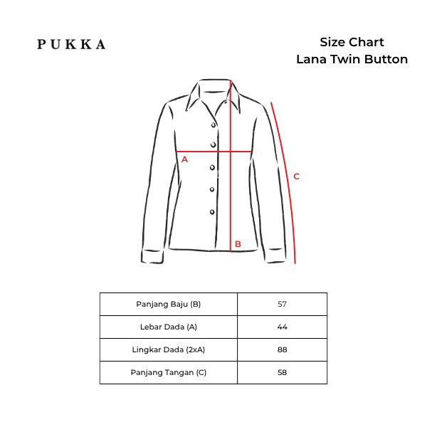 Lana Twin Button White - Pukka