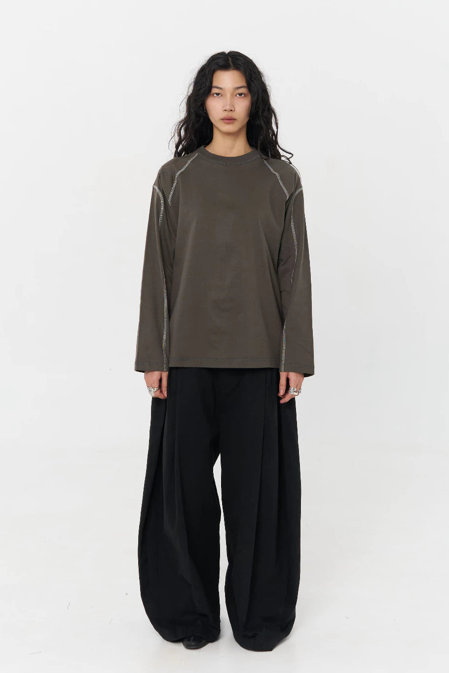 Ren Long Shirt Dark Grey - Blee