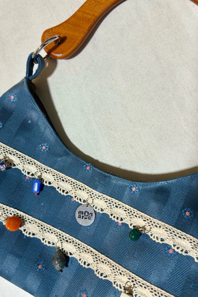 Borsa Trapeze Bloom Blue - Mon Arte