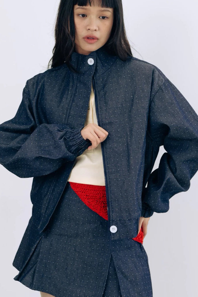 Blake Jacket Polka Denim - Not Your Company