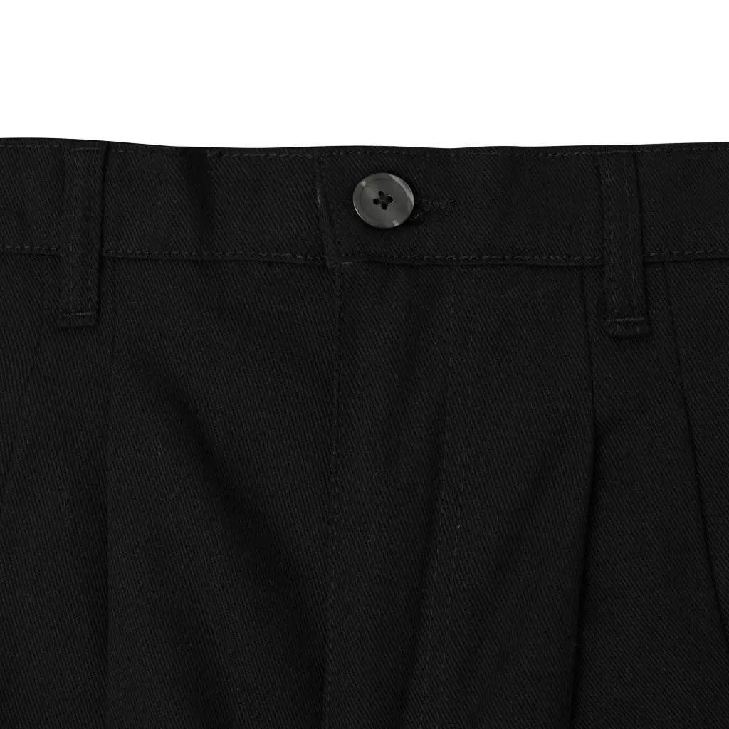 Two Tucked Barrel Pants Black - Nature Of Mind