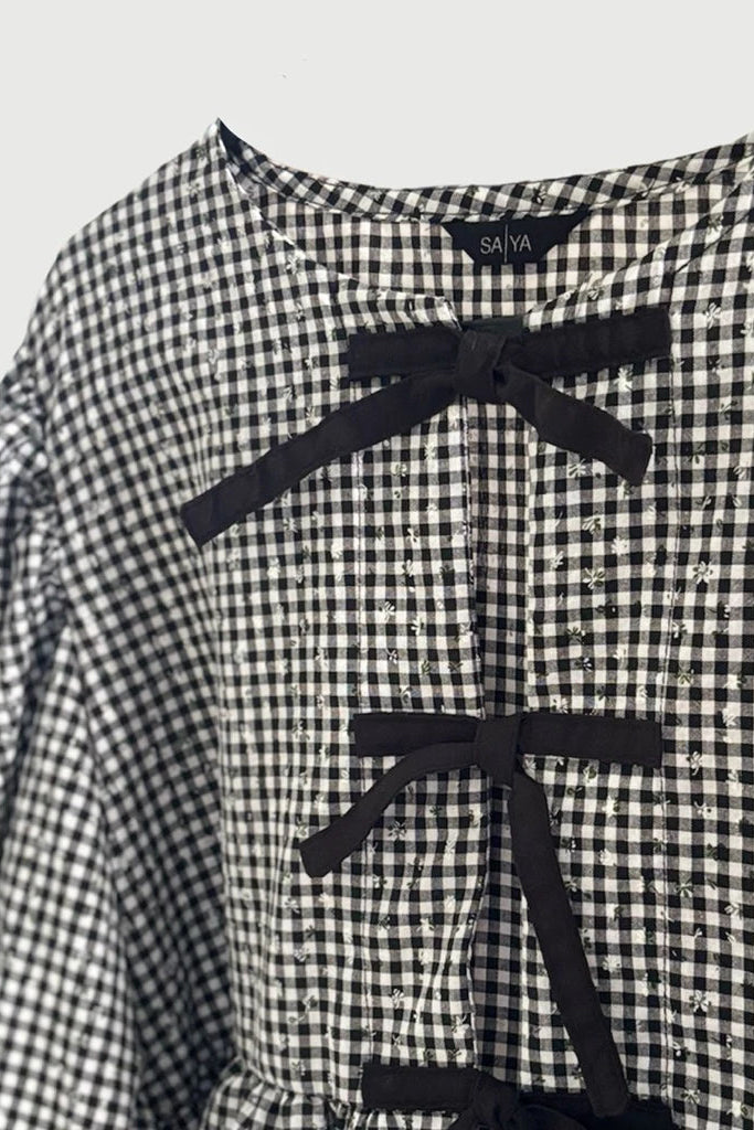 Ribbon Puff Black - Saya Saya