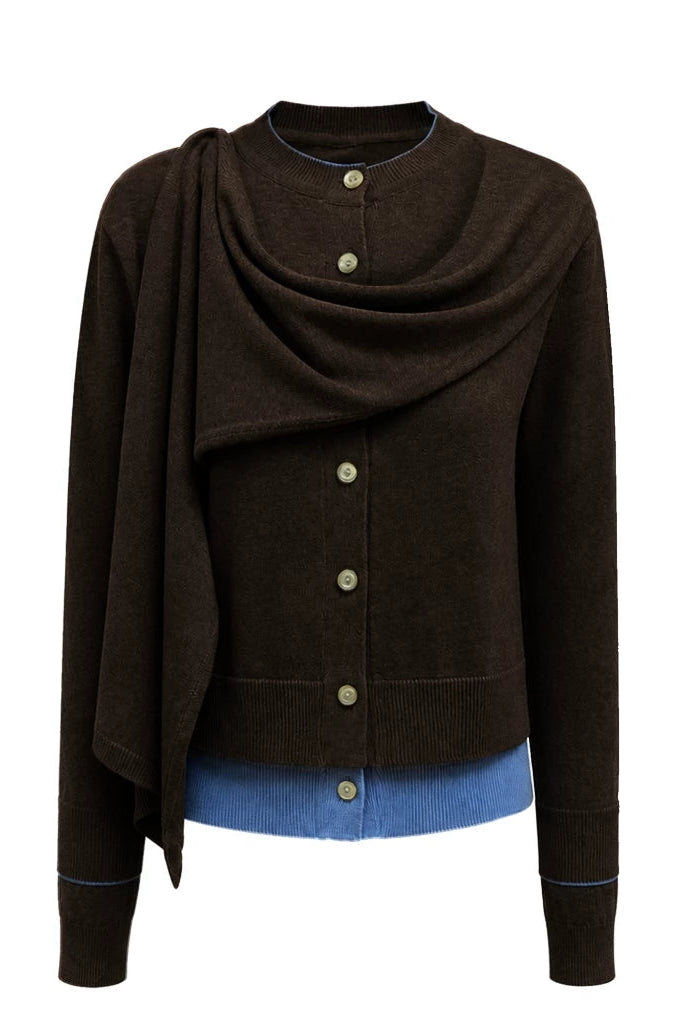 Candice Scarf Cardigan - Hunting Fields
