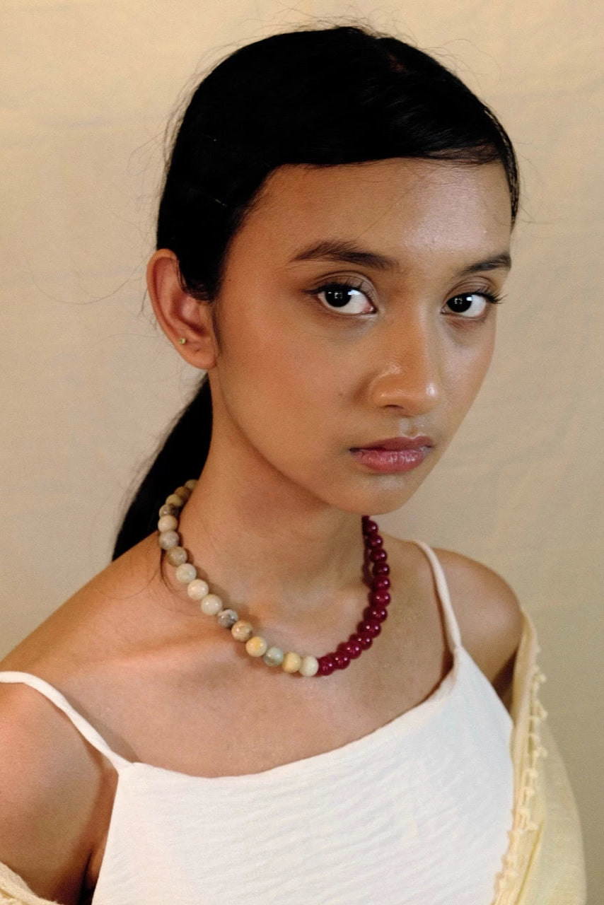Puspa Necklace Red - Hoogy