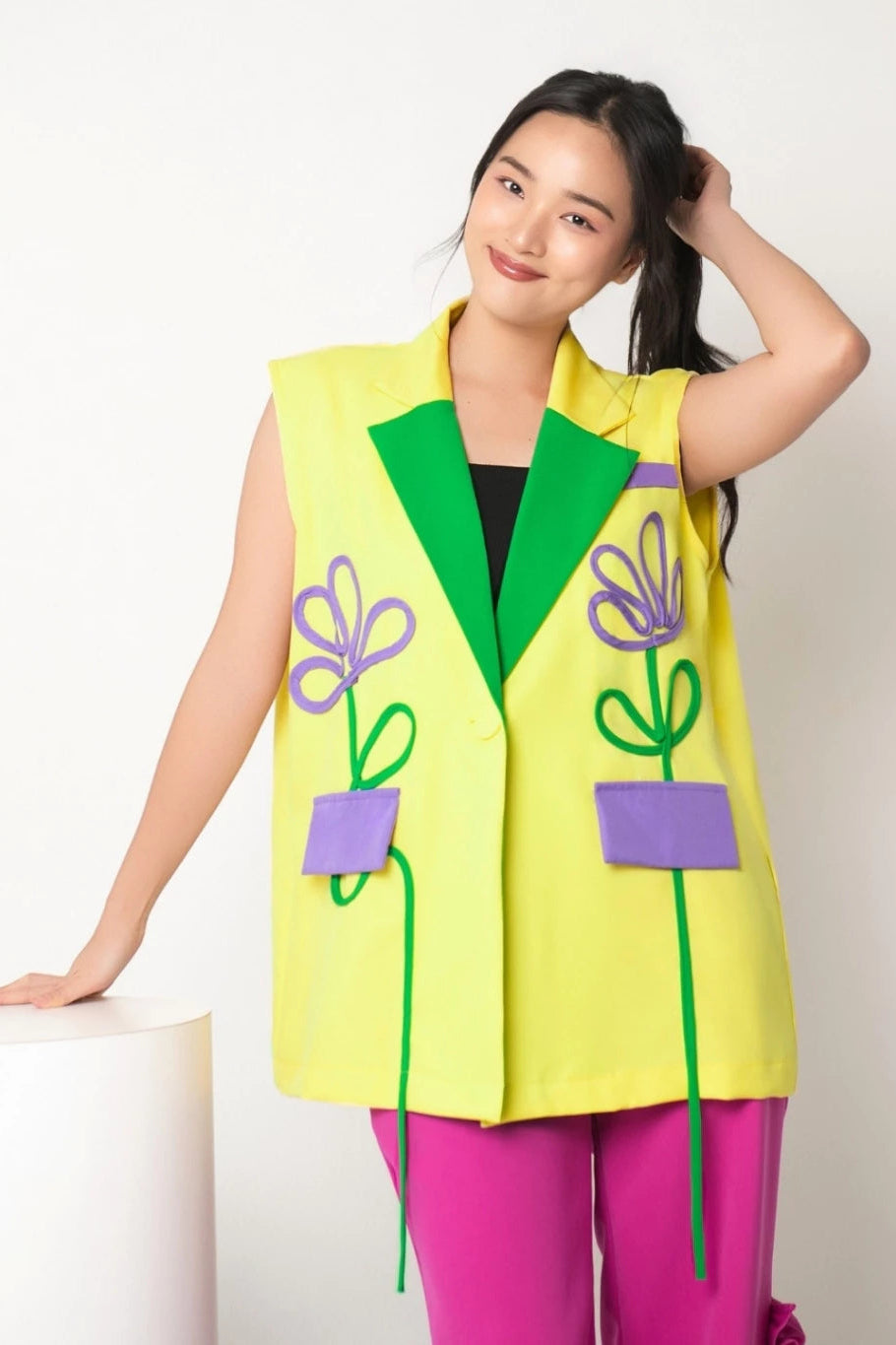Lily Vest Yellow - Senora The Label