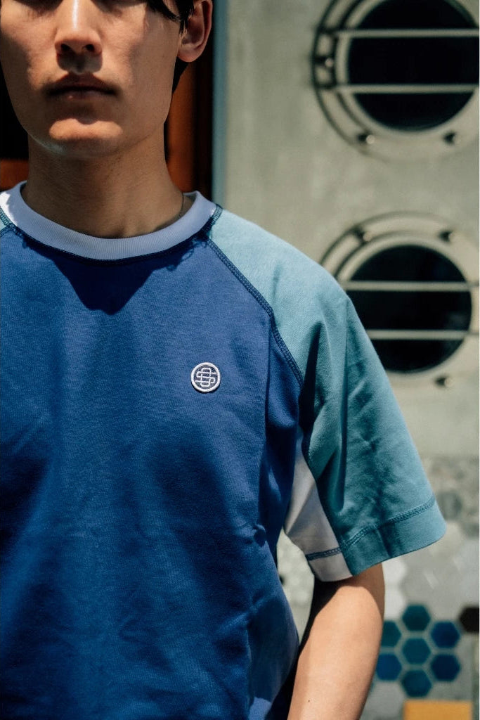 Oxford Society Miura Raglan T Shirt In Navy - Oxford Society