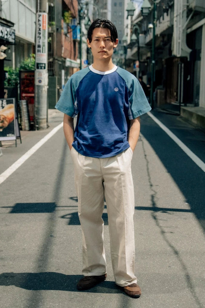 Oxford Society Miura Raglan T Shirt In Navy - Oxford Society