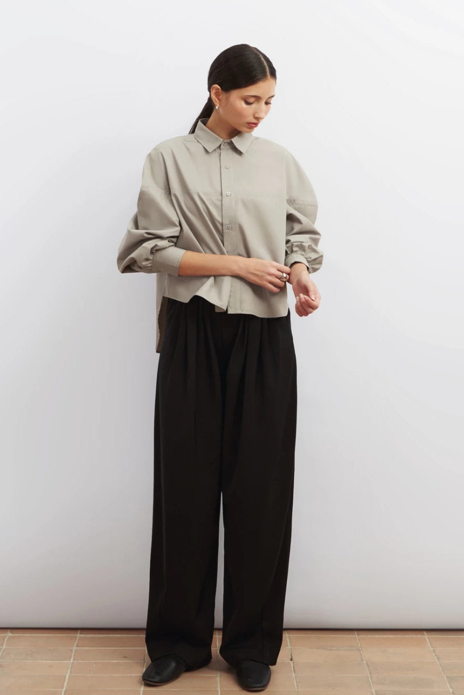June Shirt Celadon - Achete De Nous
