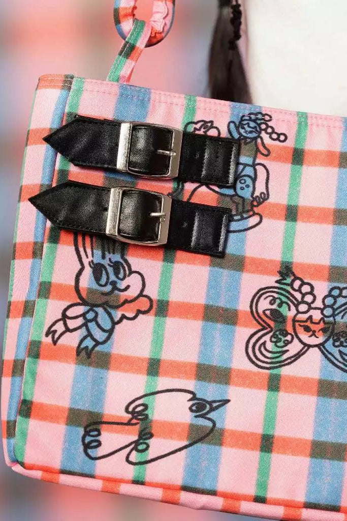 Plaid Playdate Belt Shoulder Bag - Liunic On Things