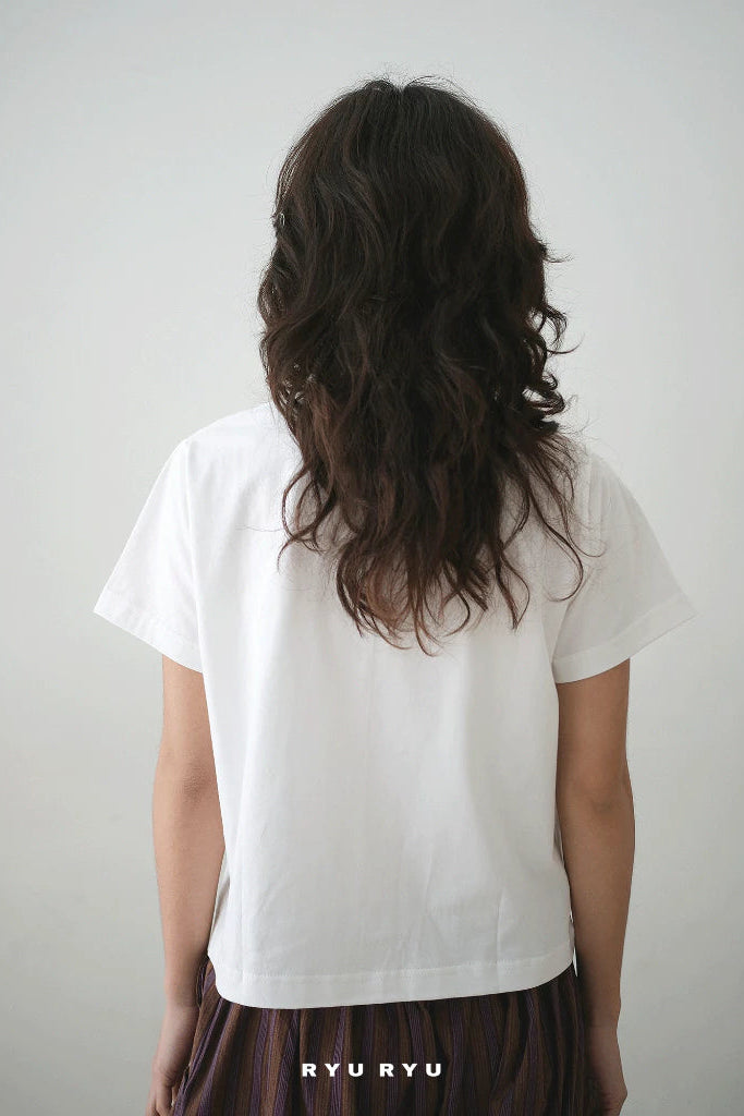 White Basic Tee - Ryuryu