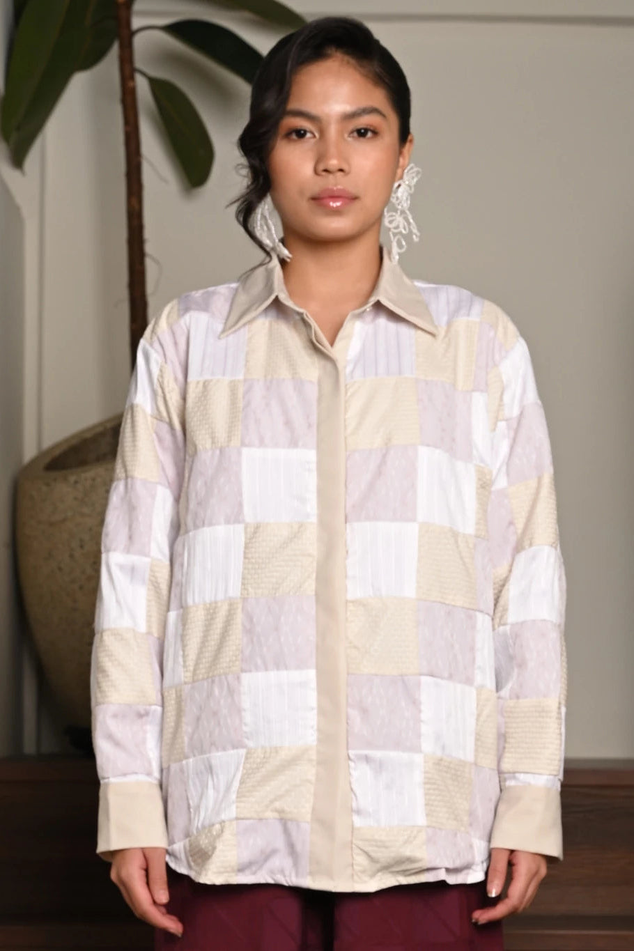 Wandha Shirt Cream Soft Pink - Fynd