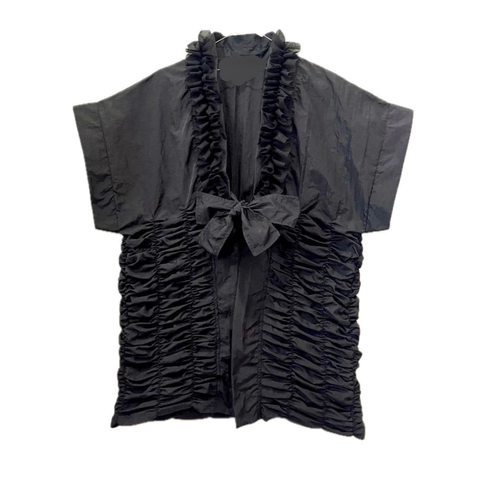 Smocked Black Kimono - Mannequin Plastic