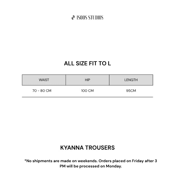 Kyanna Trousers Black - Isoos Studios